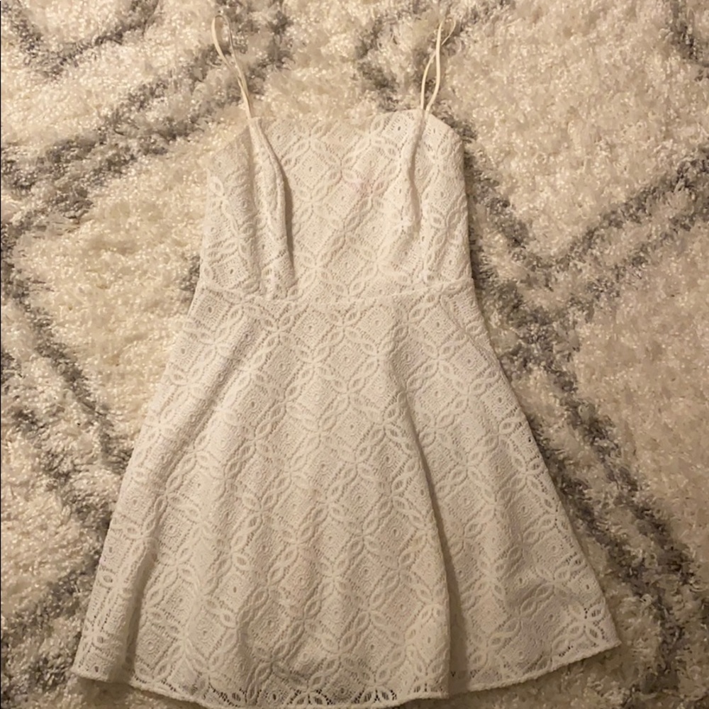 Lilly Pulitzer White Lace Midi Dress